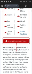 remini mod apk